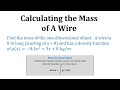 Mass Calculation of a One-Dimensional Object