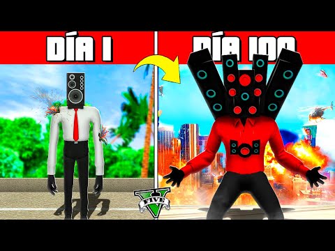 SOBREVIVÍ 100 DÍAS como SPEAKERMAN en GTA 5!! (Skibidi Toilet mod)