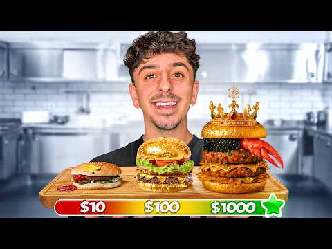 I Ate a $10 VS $100 VS $1,000 Burger!