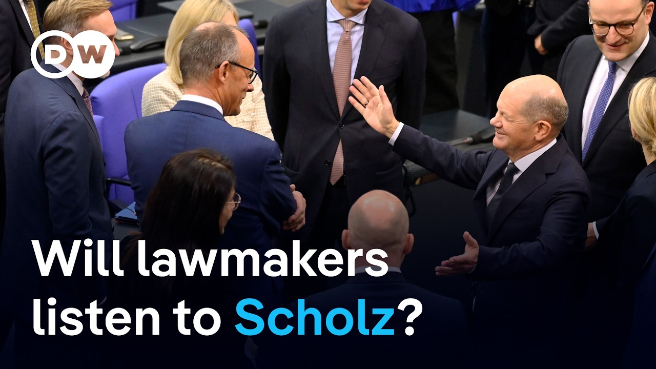 German Chancellor Scholz calls on opposition to pass important laws despite crisis | DW News