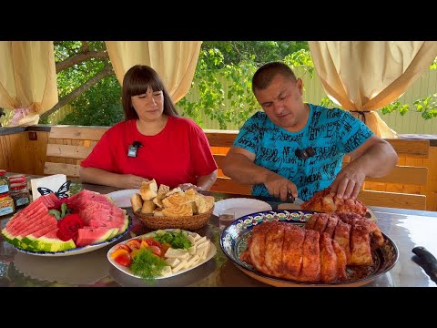 Настоящая Мужская закуска! Моя жена категорически отказывается есть это! Курдюк рецепт. В тандыре