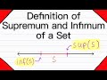 Supremum and Infimum Concepts