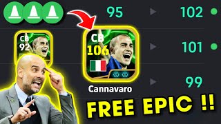 Free Epic Fabio Cannavaro Best Training Guide 🤩❤️ !! eFootball 2025 Mobile