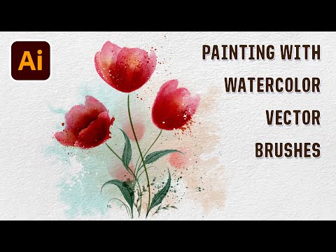 How to Paint Flowers with Vector Watercolor Brushes in Adobe Illustrator
