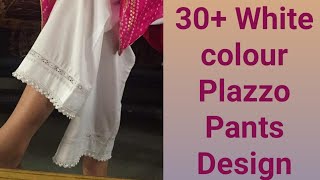 30+ Different white plazo/pants design for summer 💕 Plazzo pants