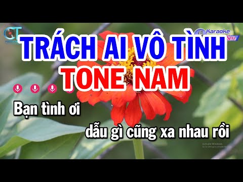 Karaoke Trách Ai Vô Tình Tone Nam Em || Nhạc Sống Beat Hay || Karaoke Đồng Sen