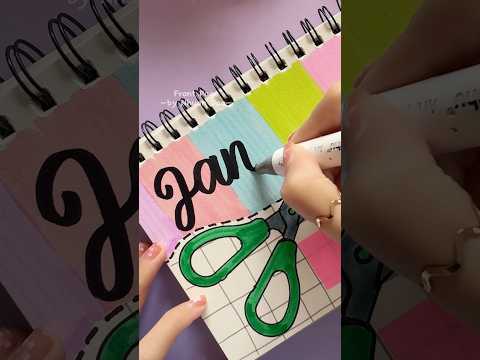 Creative Front Page Idea for January ✂️ #shorts #frontpage #nhuandao