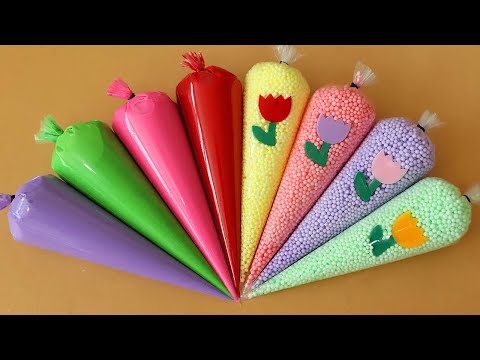 Making Slime with Piping Bags! Most Satisfying Slime Video★ASMR★#ASMR #PipingBags