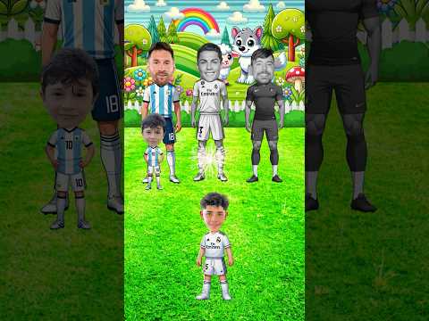 هل سأتمكن من إعطاء والدي لونه؟😭🤩 رونالدو😍، السيد بيستس😏، جونيور رونالدو😳، ميسي😎