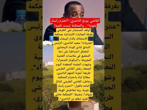 القاضي يوبخ الناصري: "احترم راسك شوية" .. والمحكمة ليست تلميذا