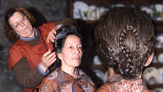 PEINADOS de PUEBLO de las mujeres ricas de antaño: MOÑOS, TOCADOS y TRENZAS tradicionales