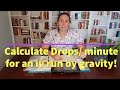 IV Fluid Administration and Drop Rates