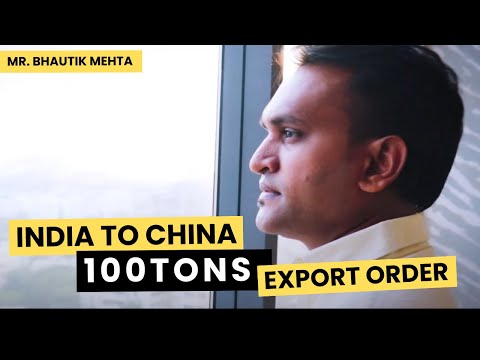 India to China – 100 Tons Export Order | Bhavtik Mehta's Real Export Journey | iiiEM Success Story