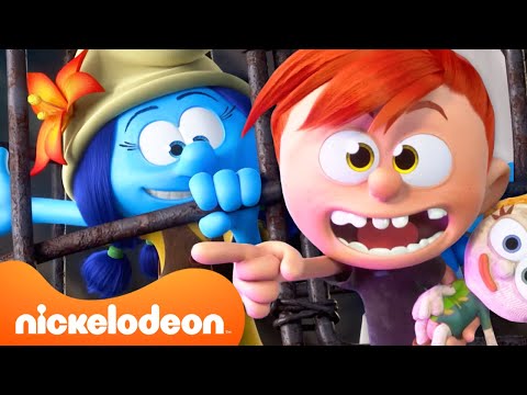 Smurfs TEAM UP With Humans?! 😱 | Full Scene | @Nicktoons