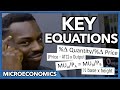 Microeconomics Concepts and Formulas