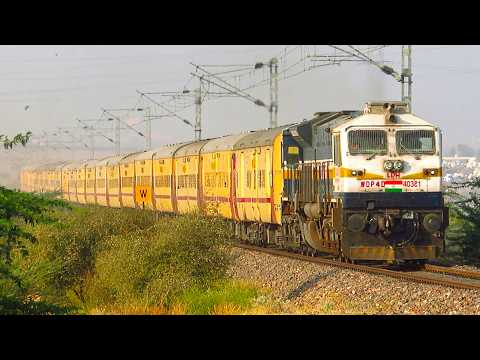 WAP7 vs WDP4D Speed Battle - Indian Railways