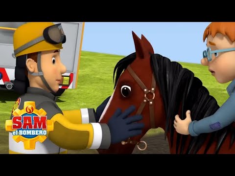 ¡Un caballo necesita ayuda! | Sam el Bombero en español | Dibujos animados