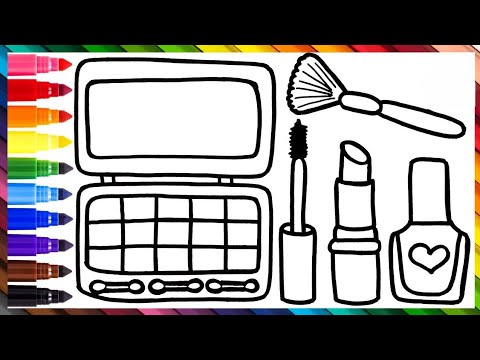 MAKEUP SET DRAWING, COLORING,PAINTING FOR KIDS AND TODDLERS _ CHILD ART