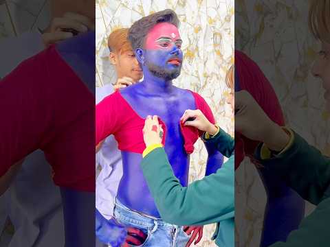 Pushpa 2 makeup 😱| Pushpa prank in public 😂| #shorts #shortvideo #youtubeshorts