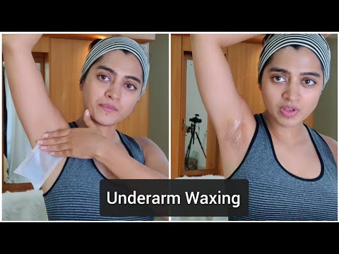 My Underarm Waxing Routine | Remove Hair From Underarms at Home Using Veet Wax Strips