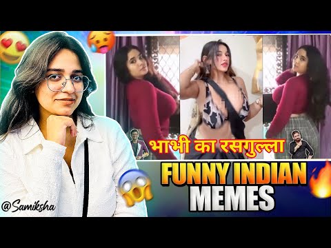 Dank Indian Memes Reaction🤣| Trending Memes | Indian Memes Compilation | SB Meme4 |Samiksha Sengar