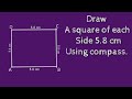 Constructing a Square with Compass