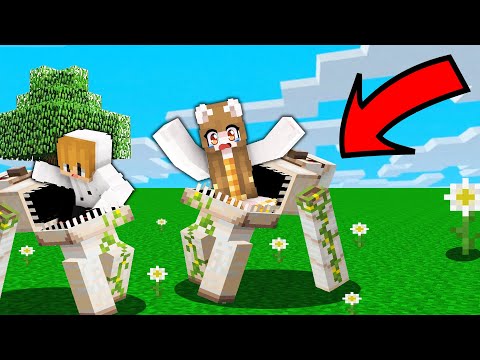 Playing with Helpful and Unhelpful Golem MIMIC in Minecraft!