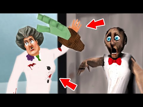 Granny vs Scary Teacher 3D vs Zombie (Umbrella) - funny horror animation (30 mins of fun)
