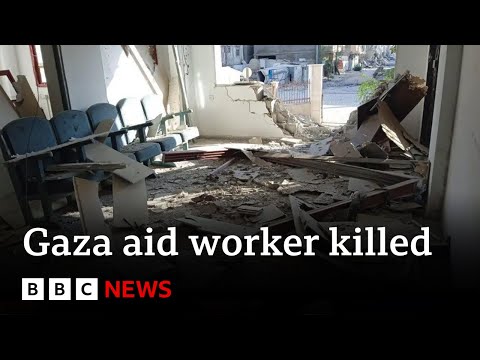 YouTube video thumbnail: Gaza Aid Worker Killed by Israeli Military in Attack on Headquarters, Says Aid Group