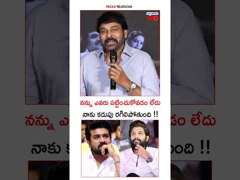 నన్ను ఎవరు పట్టించుకోవడం లేదు 😭 Chiranjeevi Emotional about His Family | Allu Arjun | Ram Charan
