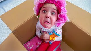 Nastya pretend play with funny big Baby Doll Настя и веселая история про ее большого пупсика