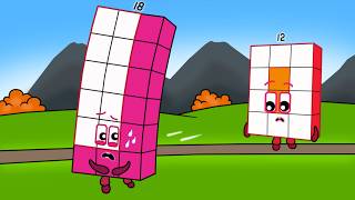 Tunggu disitu sebentar Numberblocks 12, saya segera kembali - Numberblocks fanmade coloring story