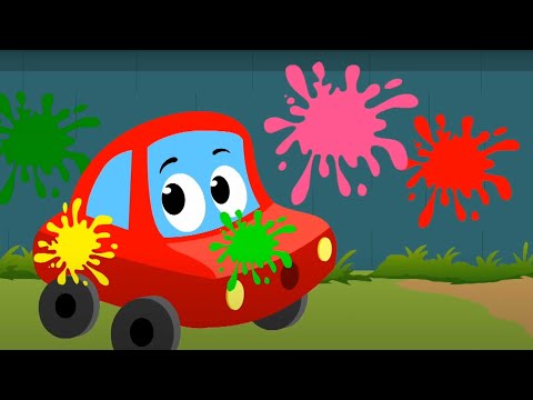 Học Bài Hát Về Màu Sắc + Thêm Vần Điệu Mẫu Giáo Cho Trẻ Mẫu Giáo - Little Red Car