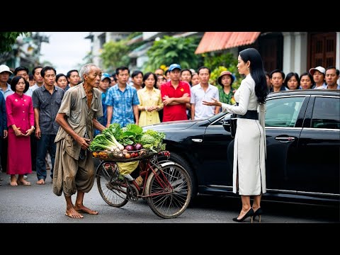 Ông lão 70 đi bán rau làm xước siêu xe sang, gọi điện cho con trai đến và cái kết bất ngờ