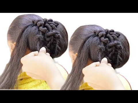 She Asked For Classy Natural Hairstyles Using Braid Extension / Unique And Easy Bridal Hairstyle