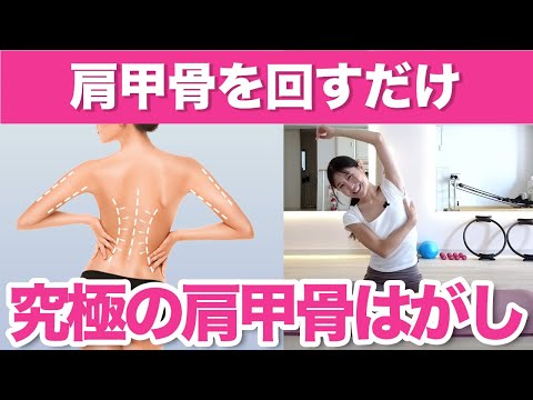 【回すだけ】二の腕も背中のハミ肉もストレートネックも全て解消！究極の肩甲骨はがし