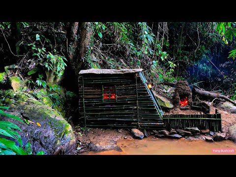 Build bamboo tents and survival skills to find food in the forest - bushcraft camping