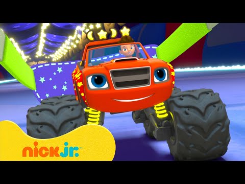 Blaze Goes on a Sleepy Nighttime Race! | Blaze and the Monster Machines Scene | Nick Jr.
