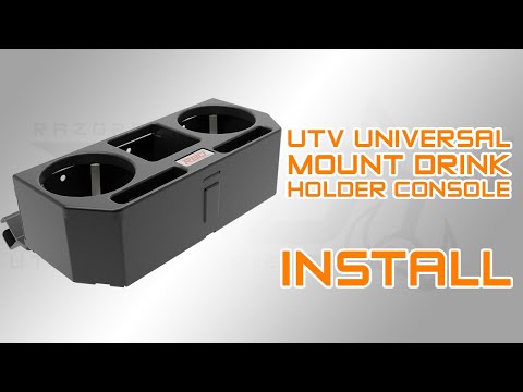 UTV Universal Mount Drink Holder Console Installation by Razorback Offroad™