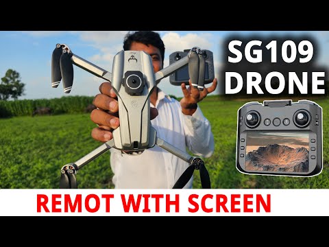 SG109 Screen Remot GPS Drone Camera Unboxing Flying And Video Test By Water Prices