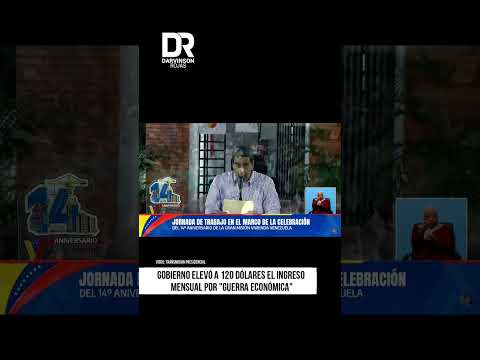 Maduro anunció aumento del ingreso de "guerra económica" a 120 dólares mensuales
