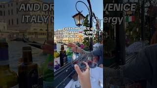 EVERYTHING I ATE IN VENICE, ITALY with a 🥜 allergy 🇮🇹🍝 #whatieat #shorts #italy #peanut #allergy