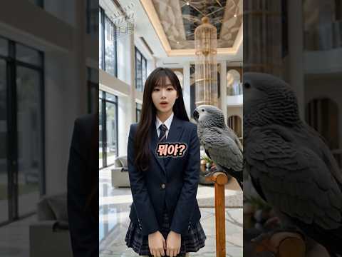 재치있는 앵무새의 놀라운 능력