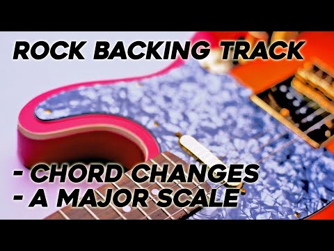 Indie Rock Guitar Backing Track in A | Chord Changes