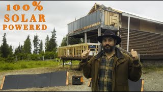 Solar Powering our OFF GRID CABIN with the Jackery Solar Generator 2000 v2
