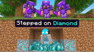 Minecraft Manhunt, But You Earn Blocks You Step On...