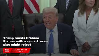Trump roasts Graham Platner with a remark even pigs might reject
