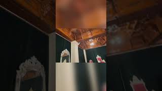 Elephant Tusk Table, Silver Chairs and Silver Mirror. Mysore Palace #travel #travelvlog