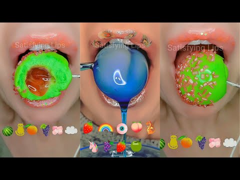 EMOJI FOOD CHALLENGE Satisfying ASMR Eating Mukbang 먹방