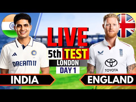 Live: India vs England, 5th Test, Day 1 1st Session | Live Cricket Match Today | IND vs ENG Live